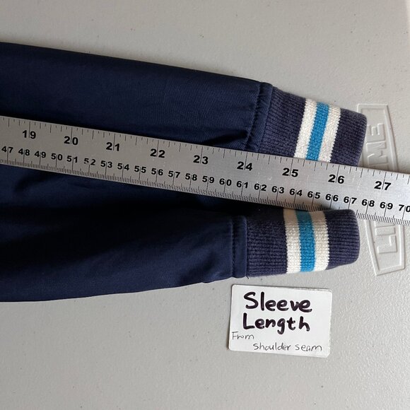 Fred Perry Nylon Full Zip Bomber Jacket - Men's Size XL - Blue - Picture 8 of 9